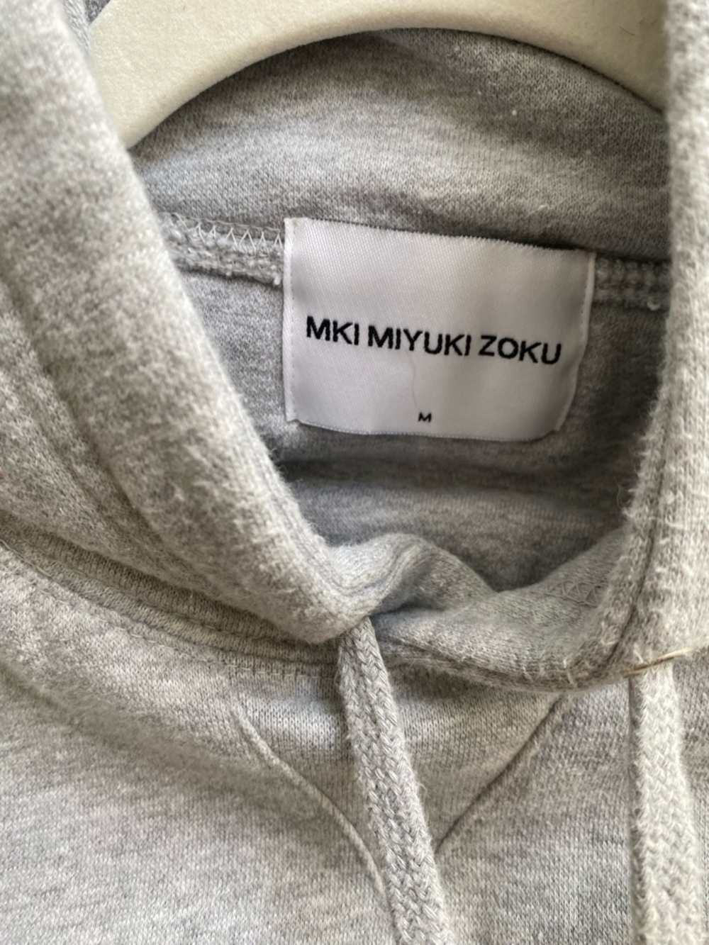 MKI MIYUKI ZOKU Sweatshirt Men’s Medium Grey Logo Hoodie Streetwear - Picture 4 of 8